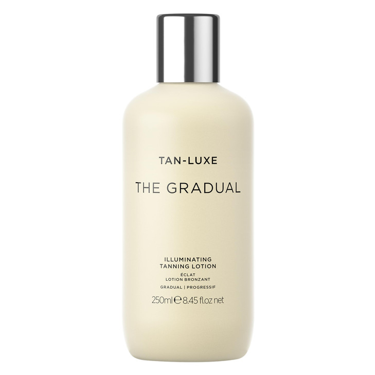 TanLuxe The Gradual Illuminating Gradual Tan Lotion Hydrating Body Self Tanner for a Natural Looking Glow Buildable Stre