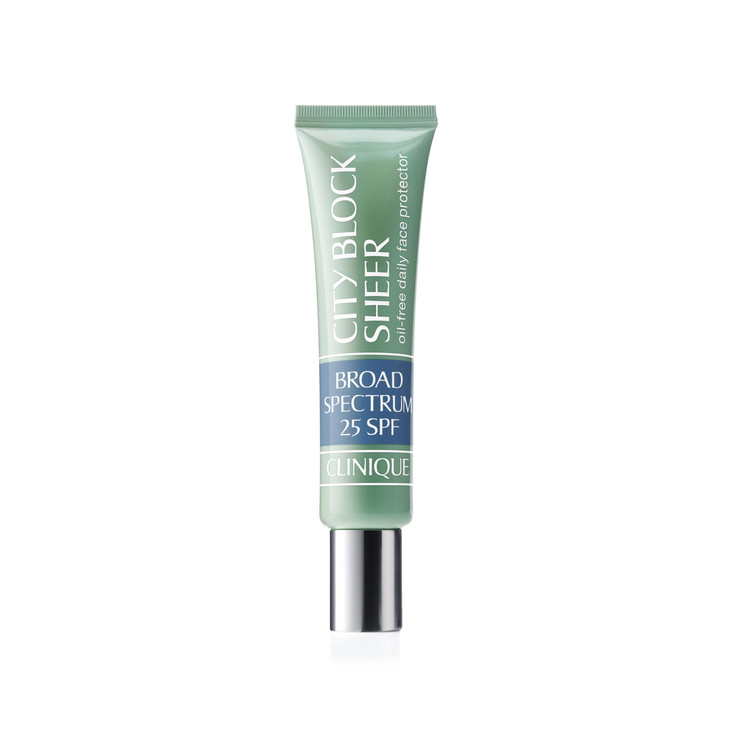 Clinique City Block Sheer Oil Free Daily Face Protector Broad Spectrum SPF 25 Lightweight Safe For Sensitive Skin 14 Fl