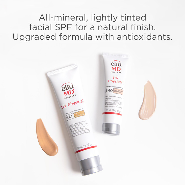 EltaMD UV Physical Tinted Mineral Sunscreen for Face SPF 41 100 Mineral Actives Tinted Face Lotion Water Resistant Parab