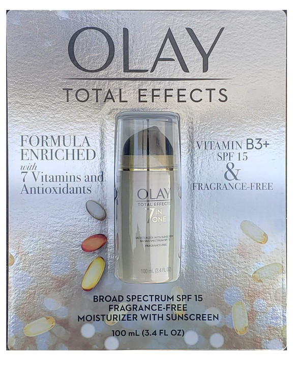 Olay 5282009 Total Effects SPF 15 Moisturizer with Sunscreen Fragrance Free 34oz