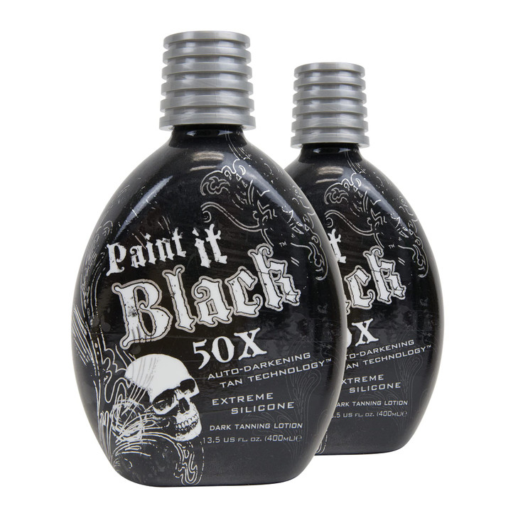 Millennium Tanning Paint It Black 50X Extreme Dark Tanning Lotion Bronzer Accelerator for Indoor Tanning Beds Outdoor Su