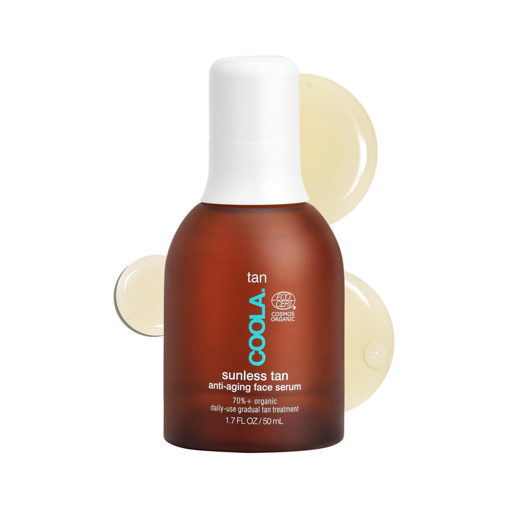 COOLA Organic Sunless Self Tanner Face Serum Dermatologist Tested AntiAging Skin Care Infused with Hyaluronic Acid Vegan