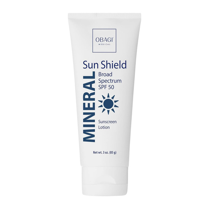 Obagi Medical Sun Shield Hypoallergenic Mineral Sunscreen Broad Spectrum SPF 50 Protection from the Sun Sheer QuickAbsor
