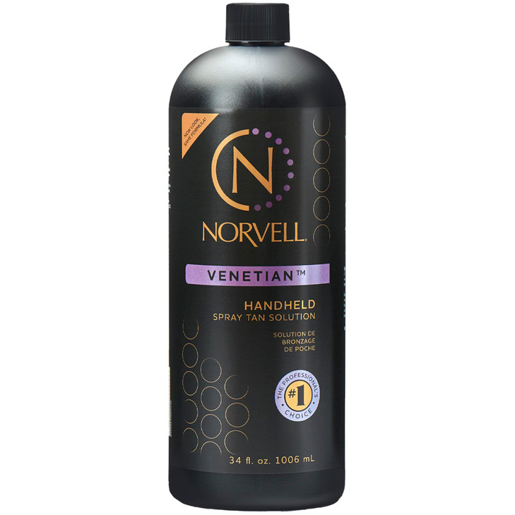 Norvell Premium Spray Tan Solution Venetian 1 Liter Professional Sunless Tanning Formula for Natural Bronze Glow StreakF