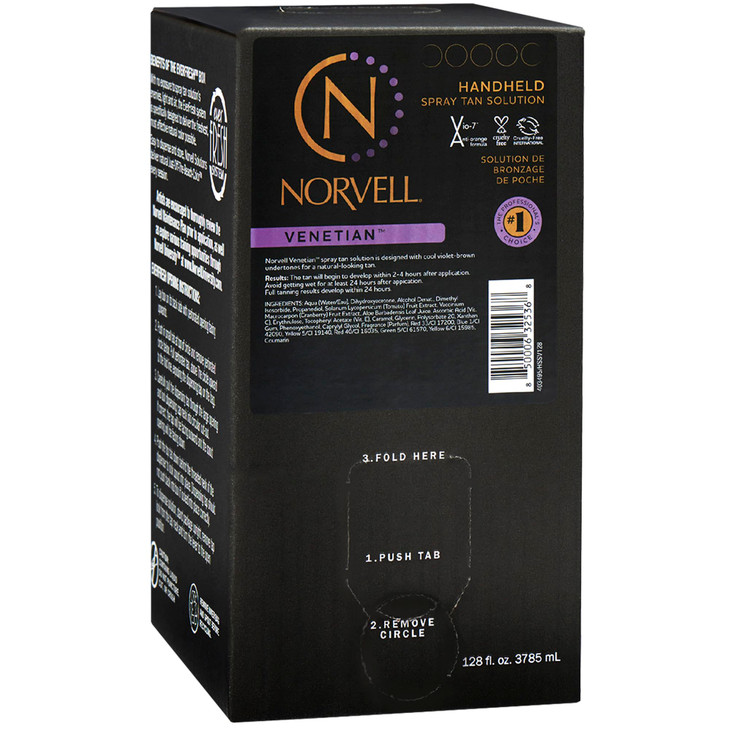 Norvell Premium Spray Tan Solution Venetian Gallon 128 fl oz Professional Sunless Tanning Formula for Natural Bronze Glo