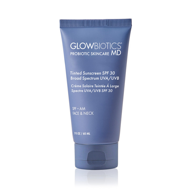 Glowbiotics Tinted ReefSafe Sunscreen SPF 30 NonGreasy Daily UVAUVB Protection Breathable Mineral Primer with Vitamins 2
