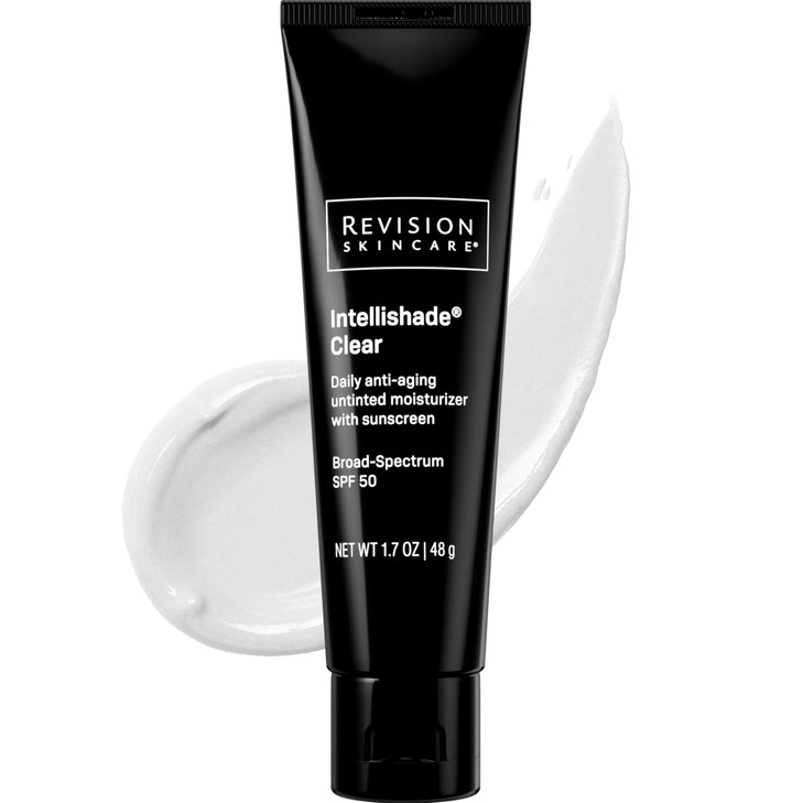 Revision Skincare Intellishade Clear SPF 50 AntiAging Sunscreen for Face OilFree Daily Moisturizer with SPF Peptides Vit