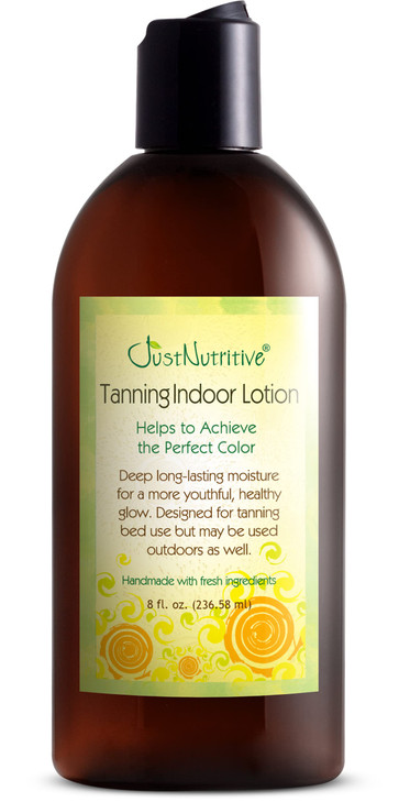 Just Nutritive Indoor Tanning Lotion Natural Tanning Bed Moisturizer to Accelerate Extend Maintain Tan With Aloe Coffee