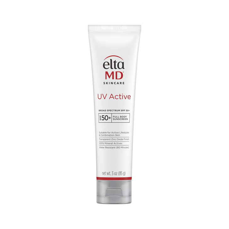EltaMD UV Active Mineral Sunscreen with Zinc Oxide Water Resistant Sunscreen SPF 50 Up to 80 Minutes Oil Free SPF for Fa
