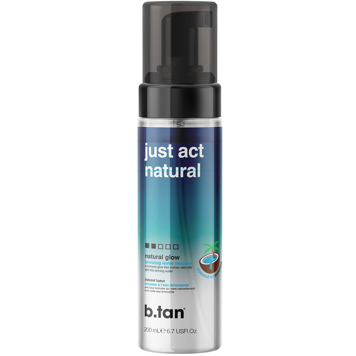 btan Clear Self Tanner Bronzing Water Foam Just Act Natural Best 1 Hour Express Sunless Tanning Mousse Dark TransferFree