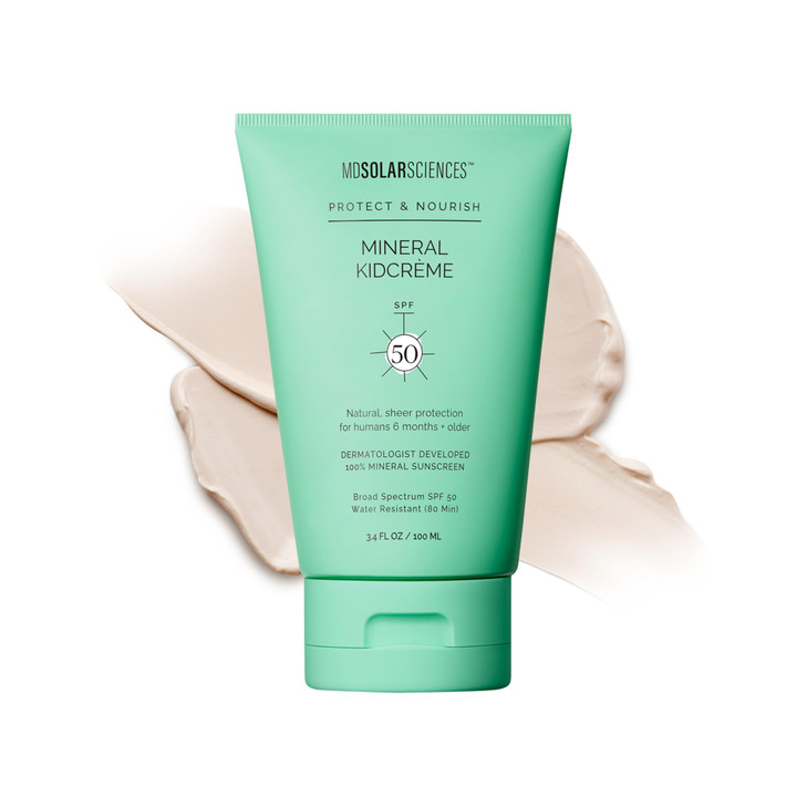 MDSolarSciences Mineral KidCrme SPF 50 Gentle BroadSpectrum Kids Sunscreen Zinc Oxide Squalane Formula WaterResistant No