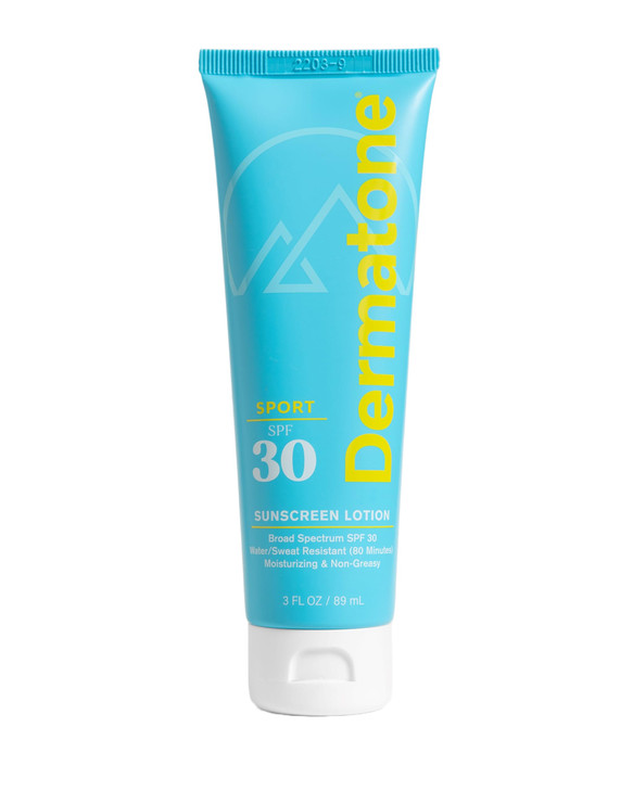 Dermatone Sport Sunscreen Lotion SPF 30 WaterSweat Resistant 80 min Oxybenzone and Octinoxate Free Sunscreen for Body an