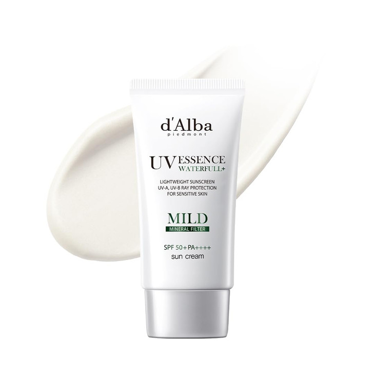 dalba Piedmont Italian White Truffle Waterfull Mild Sunscreen Vegan Mineral Sunscreen SPF 50 PA NonNano Sunscreen Suitab