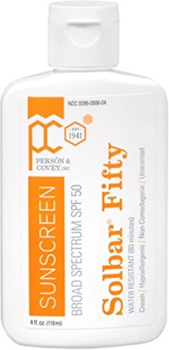 Solbar Solbar fifty pf cream sunscreen spf 50 unscented 4 oz 4 Ounce