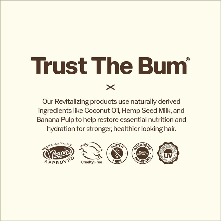 Sun Bum Revitalizing Air Dry Cream Anti Frizz Styling Cream with Banana Extract and Sunflower Oil Vegan Without Parabens