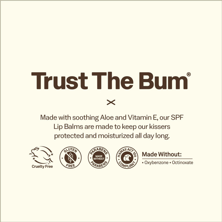 Sun Bum SPF 30 Sunscreen Lip Balm 3 Flavor Variety Pack Coconut Banana Watermelon Moisturizing Aloe Vera and Vitamin E V