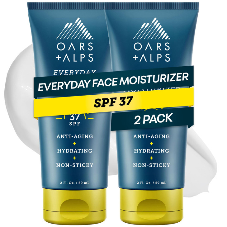 Oars Alps Travel Sunscreen for Face Everday Use SPF 37 Anti Aging Face Sunscreen Body Lotion Infused with Hyaluronic Aci