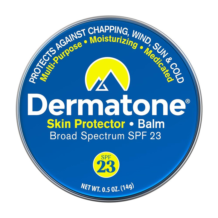 Dermatone Skin Protector Balm Sun Wind Cold Chapping Frostbite Protection Face and Lip Balm SPF23 Moisturize Repair Dry