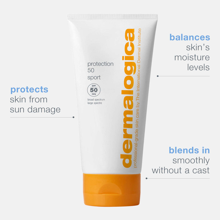 Dermalogica Protection 50 Sport Sunscreen SPF50 Broad Spectrum Sunscreen Lotion for Face and Body 53 Fl Oz