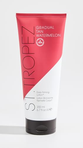 StTropez Gradual Tan Watermelon Firming Lotion Sun Kissed Glow Self Tan Moisturizer with Hyaluronic acid and antioxidant