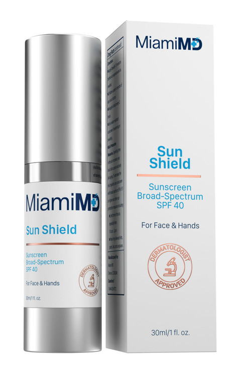 Sun Shield Sunscreen 30ml Face for Women Spf 40 Broad Spectrum Face Sunscreen Sunblock with Vitamin C Sun Screen with Hy