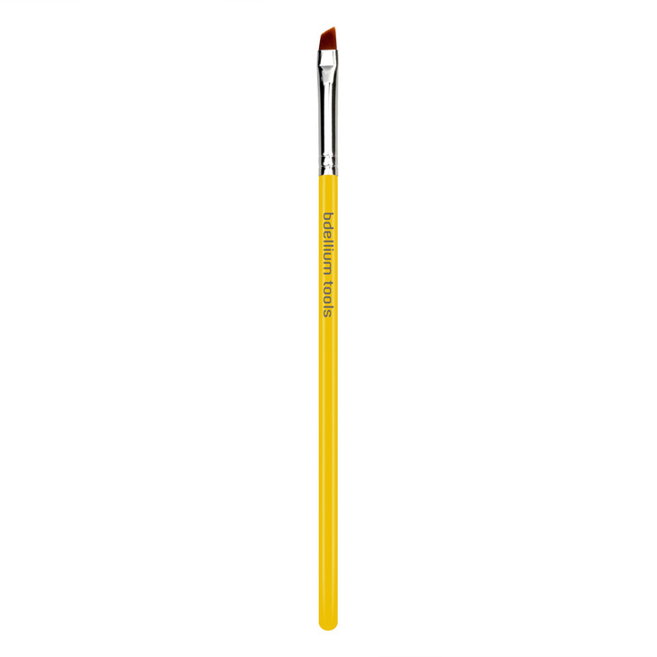Bdellium Tools Professional Makeup Brush - Studio Series 762 Small Angle - With Soft Synthetic Fibers, For Shaping & Filling Eyebrows (Yellow, 1pc) online at globaldelivered