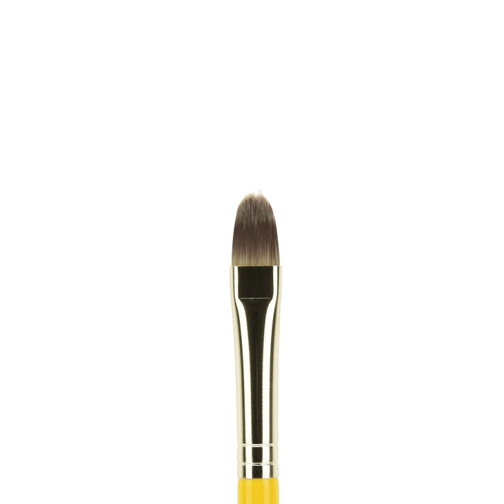 Bdellium Tools Professional Makeup Brush - 936 Concealer - Short Wooden Handle for Convenient Travel, For Blending Concealer (Yellow, 1pc)