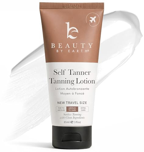 Tanning Lotion Self Tanner USA Made with Natural Organic Ingredients Travel Size Self Tan Lotion Non Toxic Gradual Tanni
