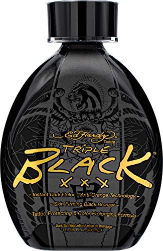Ed Hardy BLACK XXX Instant Dark Color Tanning Lotion 135 oz
