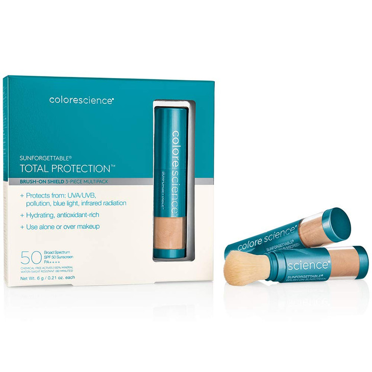 Colorescience Sunforgettable Total Protection BrushOn Shield SPF 50 Multipack MEDIUM