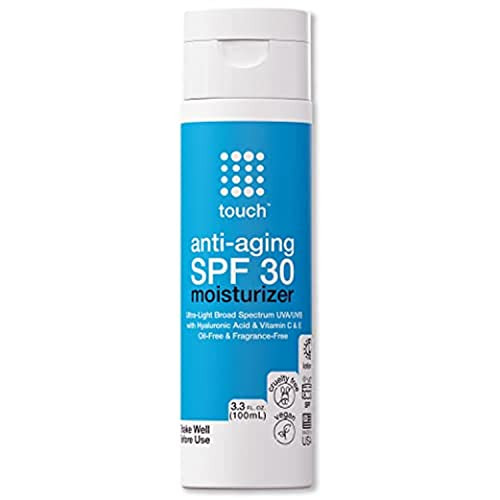 Age Defying SPF 30 Sunscreen Moisturizer Face Cream with Vitamin C E Hyaluronic Acid for Face Neck or Body Fragrance and