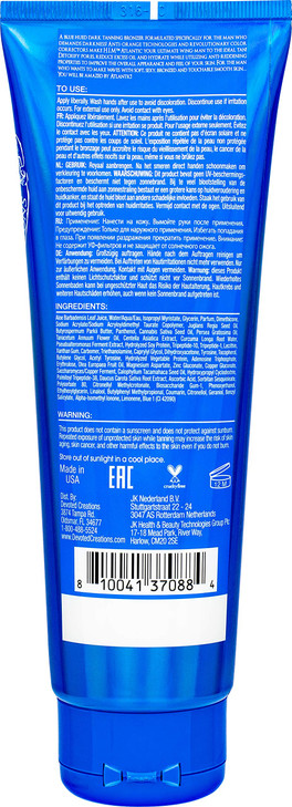 Devoted Creations HIM Atlantic Tanning Lotion Blue Hued AntiOrange Color Correcting Bronzer Oil Absorbing Tattoo Protect