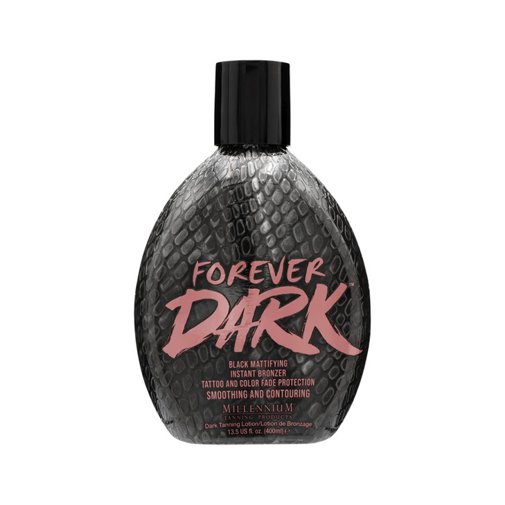 Millennium Tanning Forever Dark Black Mattifying Instant Bronzer Tanning Lotion 135 Ounces