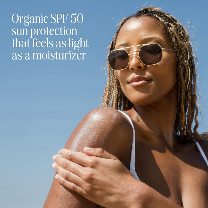 COOLA Organic Sunscreen SPF 50 Sunblock Body Lotion Dermatologist Tested Skin Care for Daily Protection Vegan and Gluten