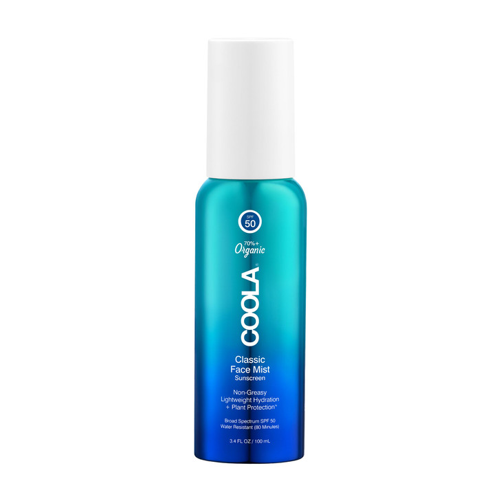 COOLA Organic Sunscreen SPF 50 Sunblock Face Mist Dermatologist Tested Skin Care for Daily Protection Vegan and Gluten F