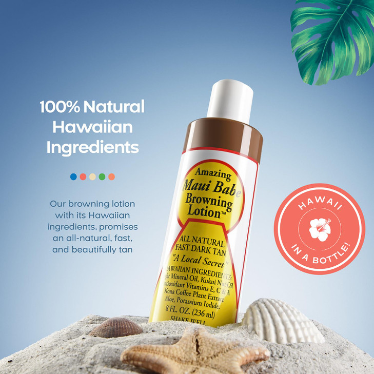 Maui Babe Browning Lotion 8 Ounces Pack of 2