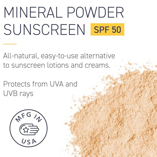 Brush On Block SPF 50 Mineral Powder Sunscreen Translucent Broad Spectrum Water Resistant Face Protection For All Skin T