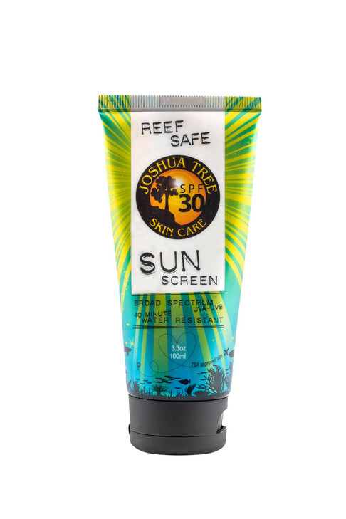Joshua Tree SPF 30 Reef Safe Organic Sun Screen Lotion with Clear Zinc and Aloe 33 oz