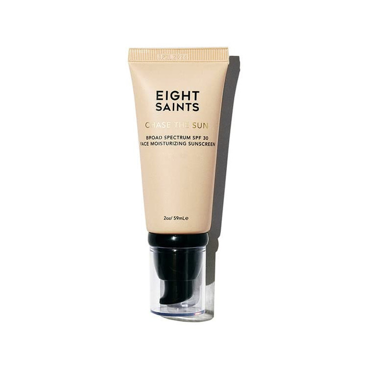Eight Saints Chase the Sun Broad Spectrum SPF 30 Face Moisturizing Sunscreen Natural and Organic MineralBase Sun Protect