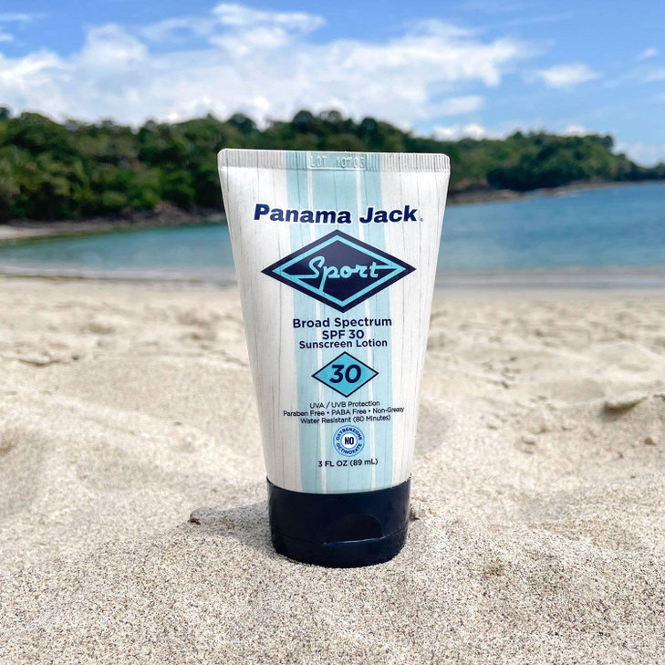 Panama Jack Sport Sunscreen Lotion SPF 30 Broad Spectrum UVAUVB Protection NonGreasy PABA Paraben Gluten Cruelty Free 3
