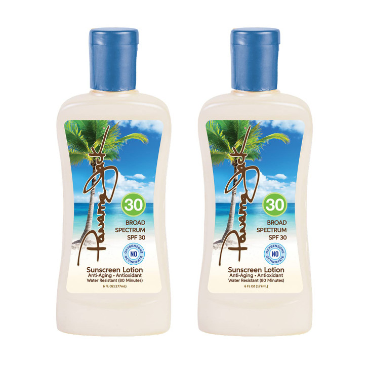 Panama Jack Sunscreen Suntan Lotion SPF 30 Broad Spectrum UVAUVB Protection PABA Paraben Gluten Cruelty Free 6 FL OZ Pac