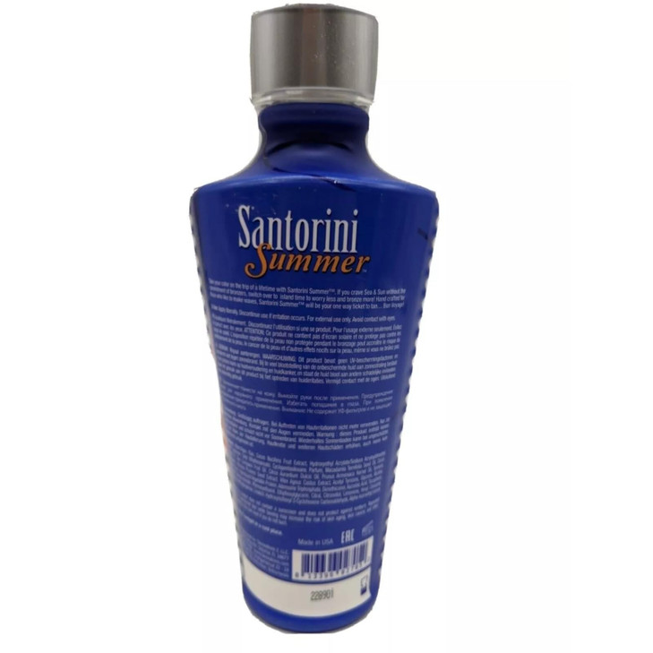 Tanovations SANTORINI SUMMER skin softening dark tanning Intensifier tanning bed lotion 11 ounce