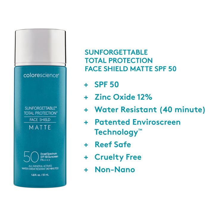 Colorescience Total Protection Face Shield Matte SPF 50 18 fl oz
