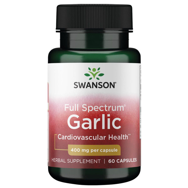 Swanson Full Spectrum Garlic (Cloves) 400 Milligrams 60 Capsules online at globaldelivered