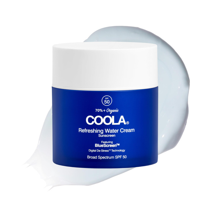 COOLA Organic Refreshing Water Cream Face Moisturizer with SPF 50 Dermatologist Tested Face Sunscreen with PlantDerived