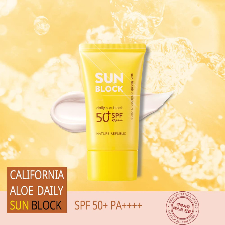 California Aloe Daily Sun Block SPF 50 PA 192 fl oz 57 ml Nature Republic