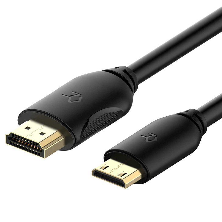 Rankie Mini HDMI to HDMI Cable High Speed Supports Ethernet 3D and Audio Return 6 Feet