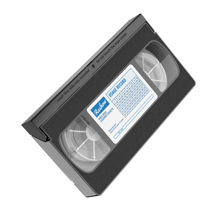 Reshow VCR Head CleanerVHS Head Cleaner VHS Video Head Cleaner for VHSVCR Players Dry Technology No Fluid Required