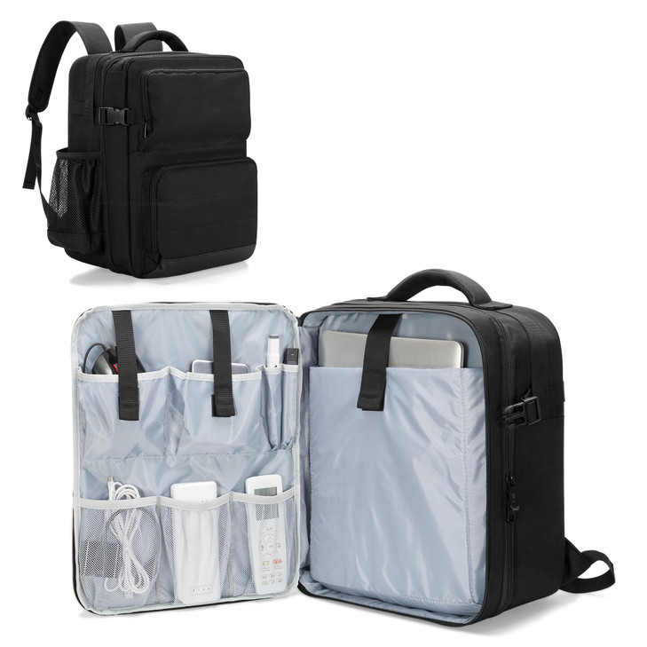 LUXJA Projector Backpack with 156 Inch Laptop Sleeve Projector Bag with 2 Large Compartments Compatible with Most Major