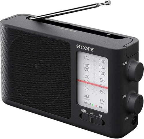 Sony ICF506 Analog Tuning Portable FMAM Radio Black 214 lb
